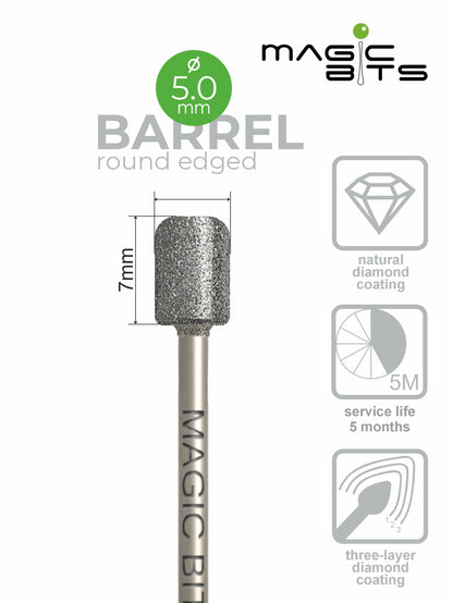 Puntas mágicas de diamante con borde redondeado D=5,0 mm