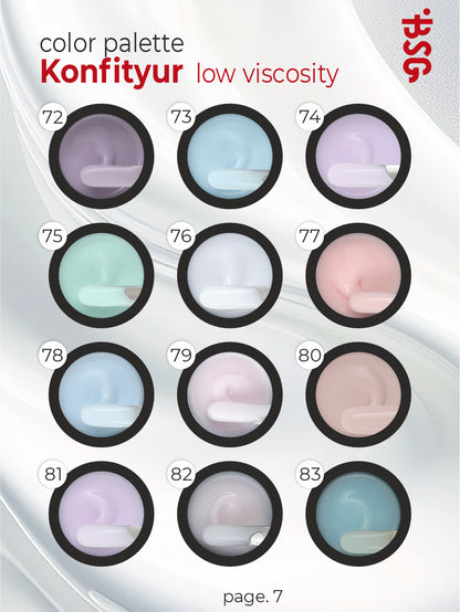 BSG Hard gel for extensions Konfityur #07 LOW VISCOSITY - Pink pearl (13 g)