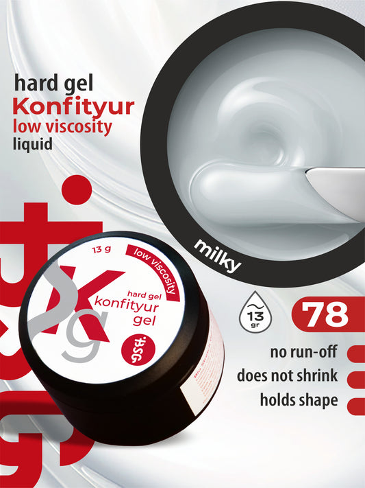 BSG Hard gel for extensions Konfityur ¹78 LOW VISCOSITY