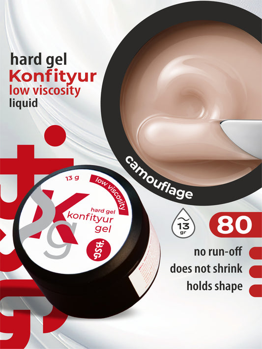 BSG Hard gel for extensions Konfityur ¹80 LOW VISCOSITY