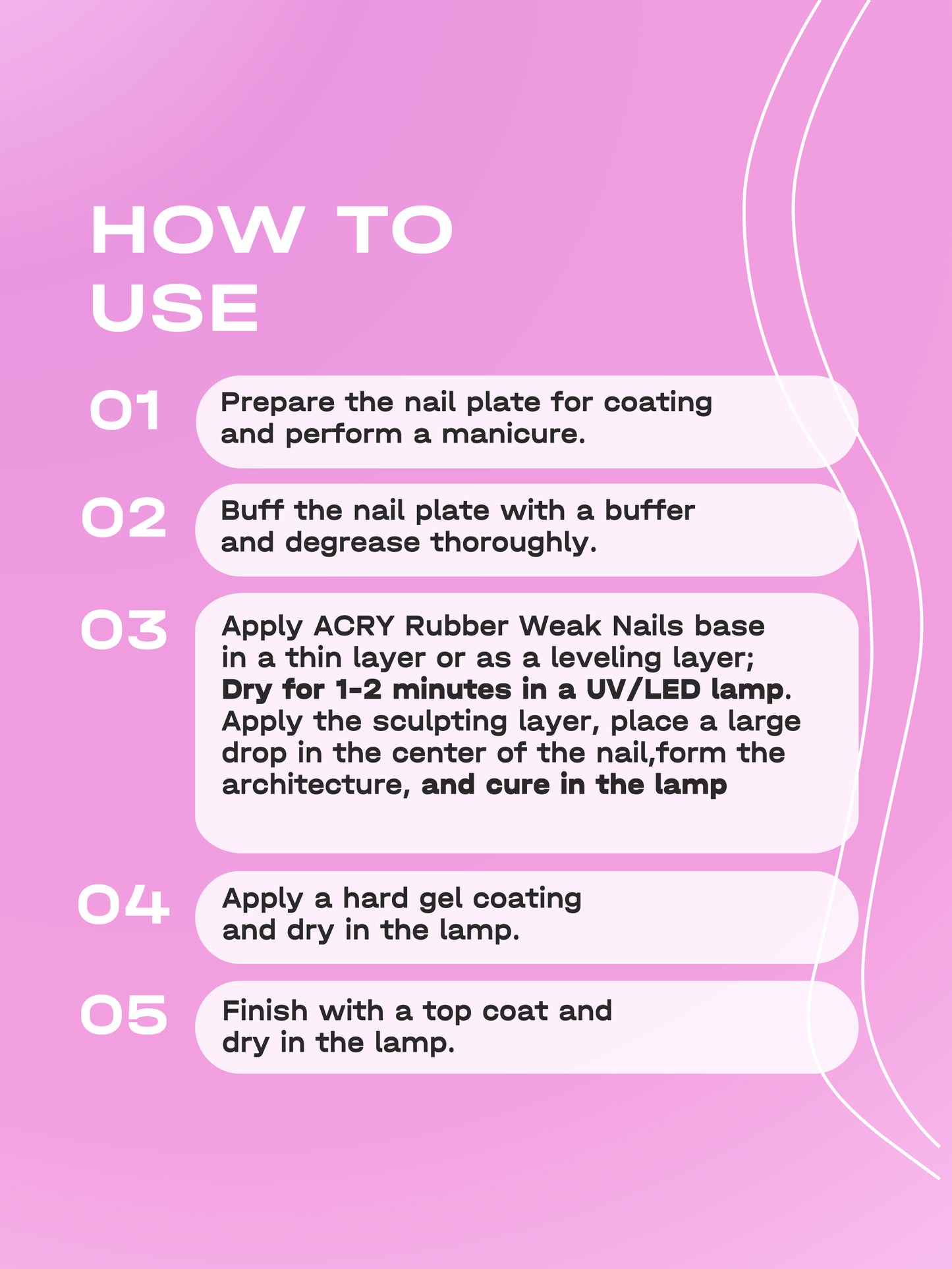 Base en caoutchouc élastique ACRY BSG pour ongles souples (20 ml)