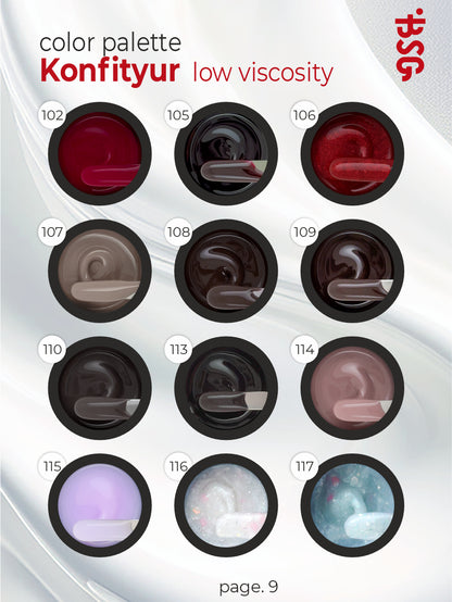 BSG Hard gel for extensions Konfityur #07 LOW VISCOSITY - Pink pearl (13 g)