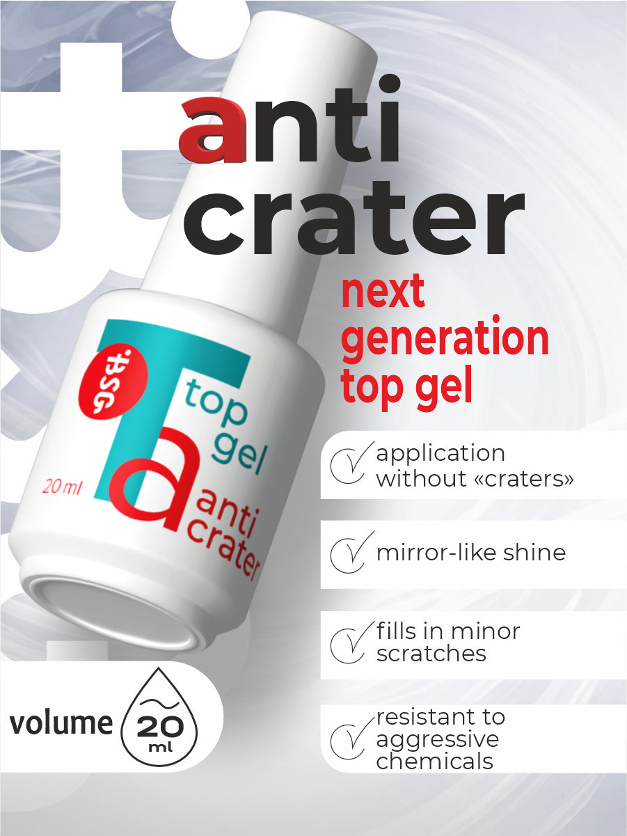 BSG Top Anticrater (Anticrater) - gel superior, aplicación “sin cráteres” (20 ml)