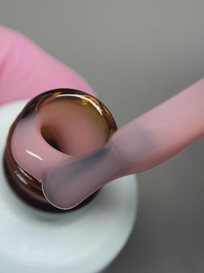 Gel duro BSG en botella Konfityur #25 BAJA VISCOSIDAD - Camuflaje rosa (translúcido) (20 ml)